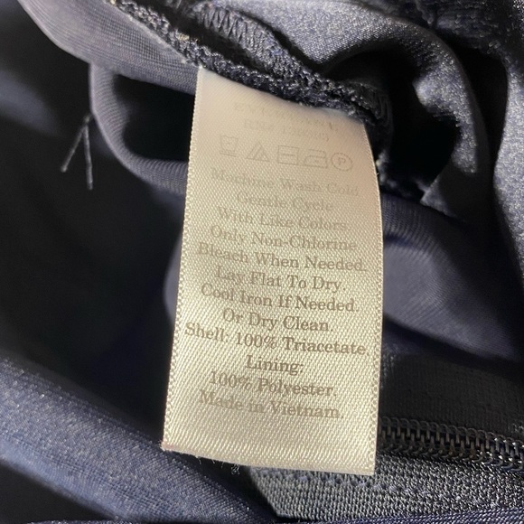 Everlane Japanese GoWeave Slip Sleeveless Pockets V Neck Navy Jumpsuit Size 4 - Picture 11 of 12